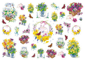 Silk Print Paper 188 - Cestini Floreali