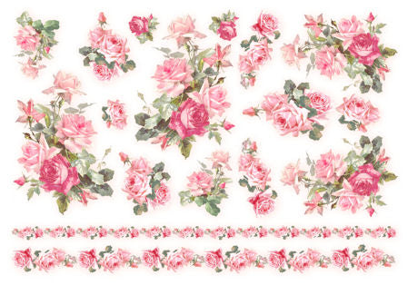 Silk Print Paper 285 - Rose & Roses - La Bottega delle Idee - Rimini