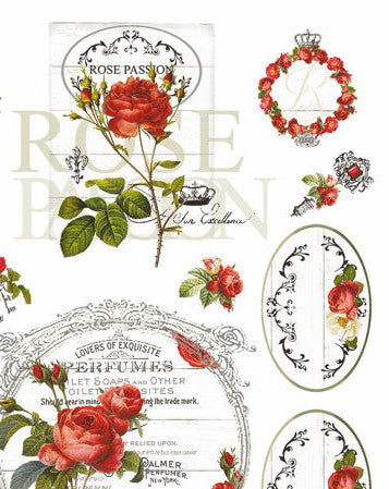 Silk Print Paper 297 - Roses - La Bottega delle Idee - Rimini