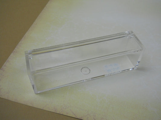Scatola porta-confetti rettangola in plexiglass 13 x 3,5 x H 3 cm