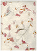Carta di Gelso con inserti floreali - Petali Gialli e Rosa (A28)