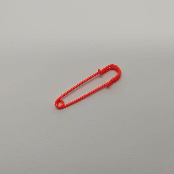 Spilla da balia arancione fluo - 50 mm