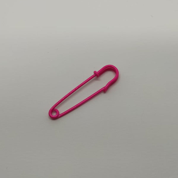 Spilla da balia rosa fluo - 50 mm