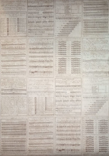 Carta decorativa Rossi - Spartito