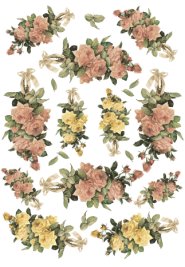 Carta Découpage Evasioni - Cod. S1203 - Rose Fiocco