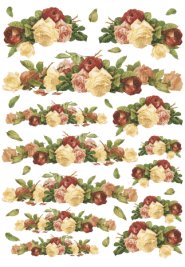 Carta Découpage Evasioni - Cod. S1208 - Rose Miste