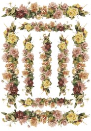 Carta Découpage Evasioni - Cod. S1211 - Rose Lunghe