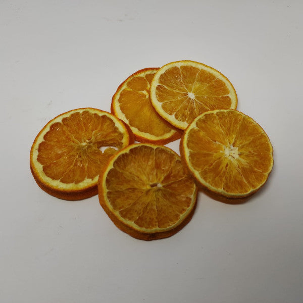 Fette d'arancia essiccata colore naturale - confezione da 25 grammi