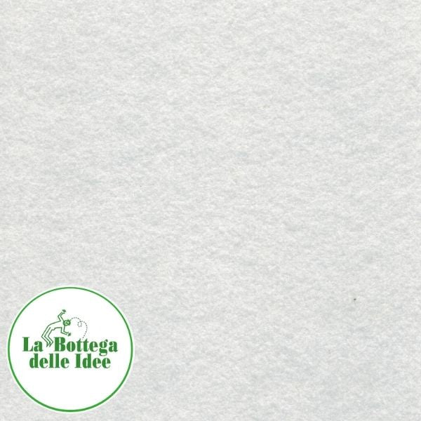 Pannolenci tinta unita - Bianco - spessore 1 mm - formato 40 cm x 30 cm