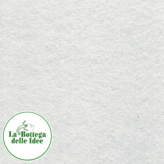 Pannolenci tinta unita - Bianco - spessore 1 mm - formato 40 cm x 30 cm