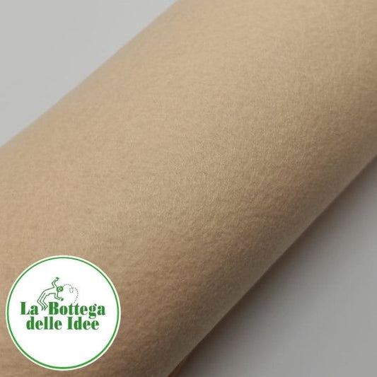 Pannolenci tinta unita - rosa carne - spessore 1 mm - formato 40 cm x 30 cm