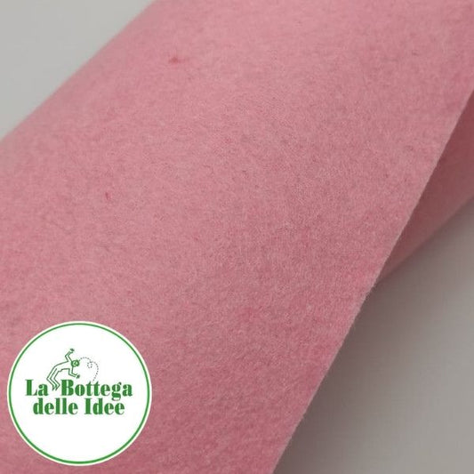 Pannolenci tinta unita - Rosa baby - spessore 1 mm - formato 40 cm x 30 cm