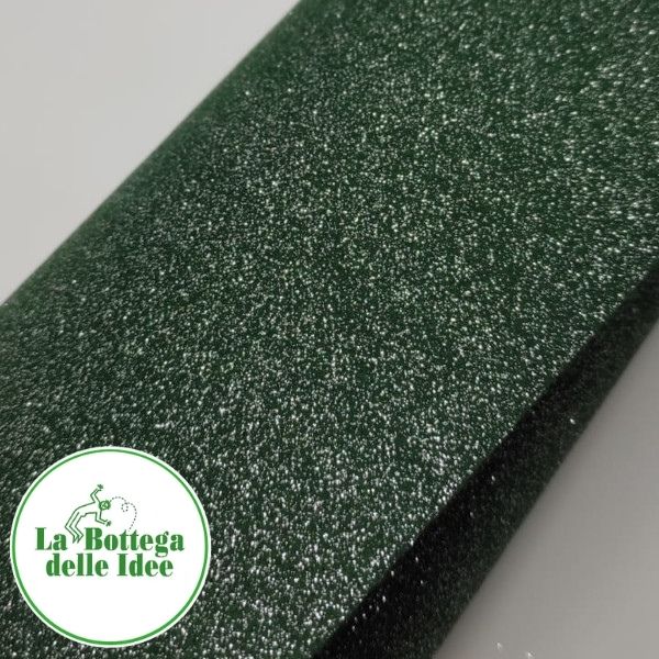 Pannolenci Glitter Verde scuro 1 mm - taglio 40 cm x 30 cm