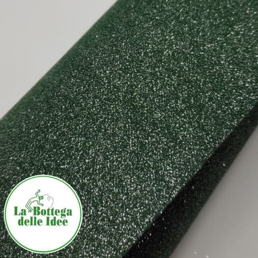 Pannolenci Glitter Verde scuro 1 mm - taglio 40 cm x 30 cm