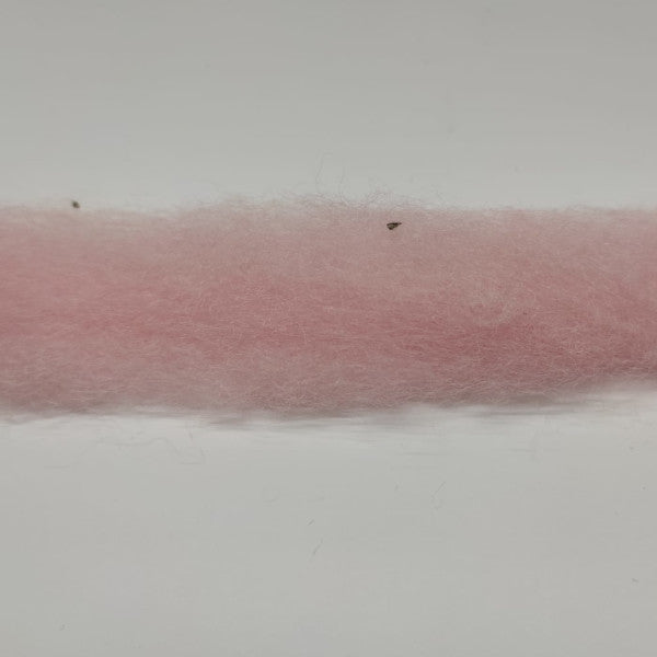 Nastro in lana cardata ideale per decorazione e anche per infeltrimento ad ago e ad acqua - colore rosa baby