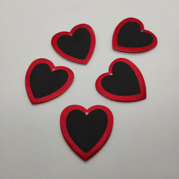 Cuore "lavagna" da appendere (confezione da 5 pezzi)
