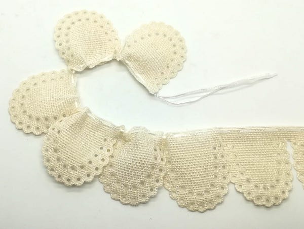 Portaconfetti "Ibisco" - Sabbia (4 pezzi)