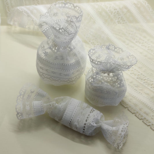 Nastro Pizzo "Mariage" - Bianco - H 150 mm