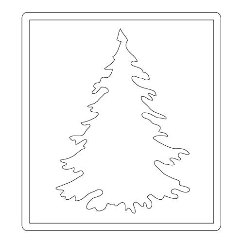 Albero "Evergreen by Tim Holtz" in feltro 3 mm