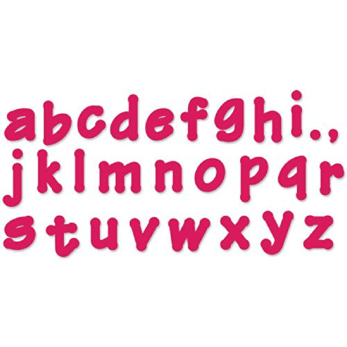 Alfabeto Lollipop - lettere minuscole in feltro 3 mm