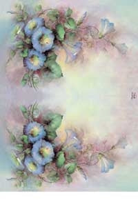 Carta Classica per Découpage Sonia Ames - Cod. AM8806 - Campanelle Blu