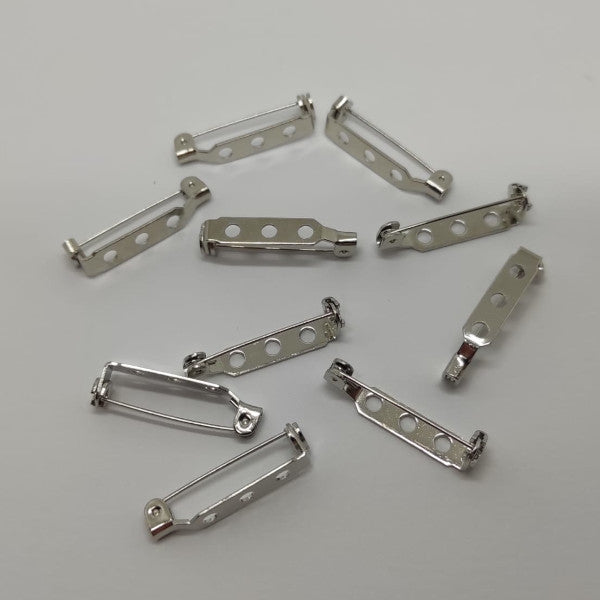 Fermaglio a spilla 25 mm con chiusura di sicurezza