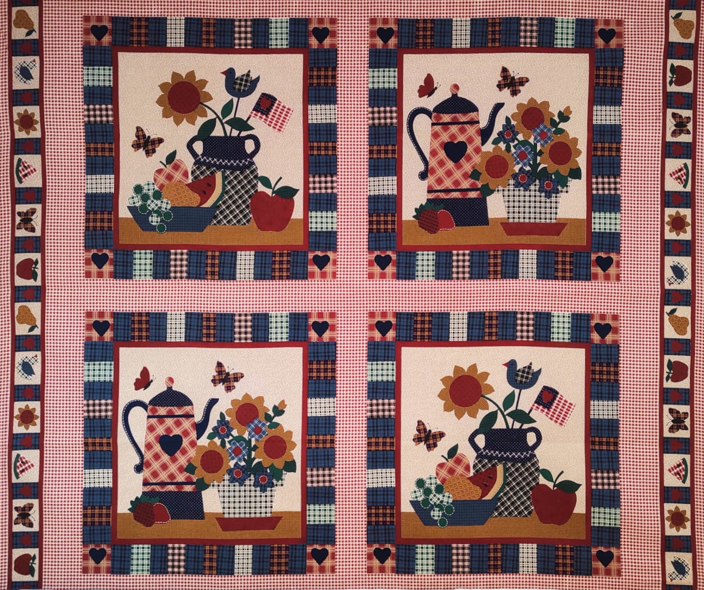 Pannello stampato per cuscini "fiori e frutta Country" by VIP