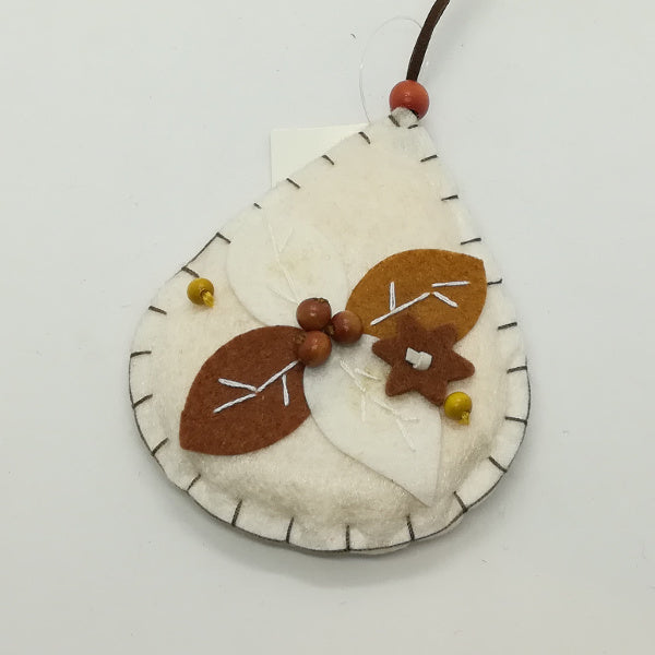 Decorazione in pannolenci imbottito a goccia