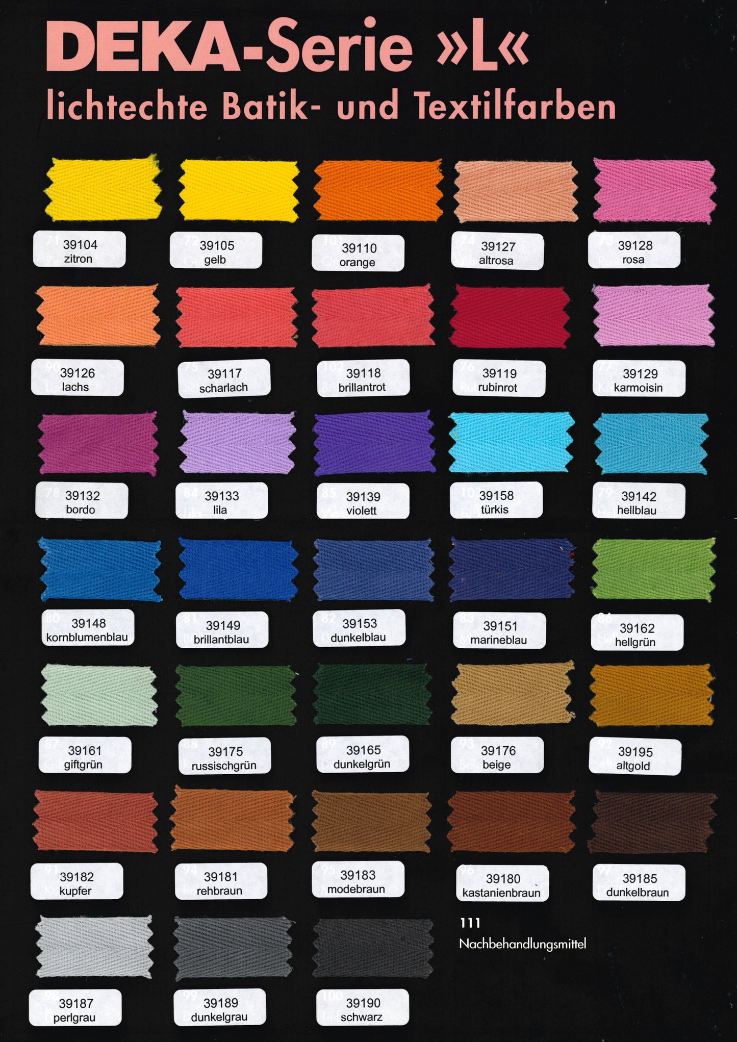 Cartella Colori Deka Batik Serie-L