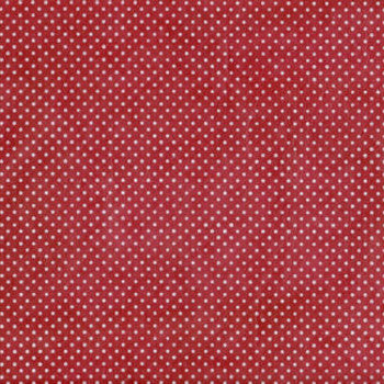 Carta Lokta di produzione artigianale nepalese. Pois bianchi su fondo rosso.