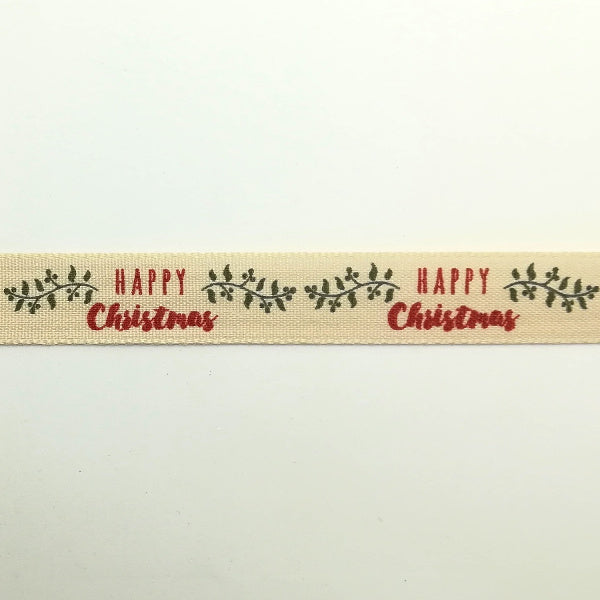 Nastro "Happy Christmas" - H 15 mm