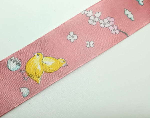 Nastro "Pulcini" Rosa H 40 mm