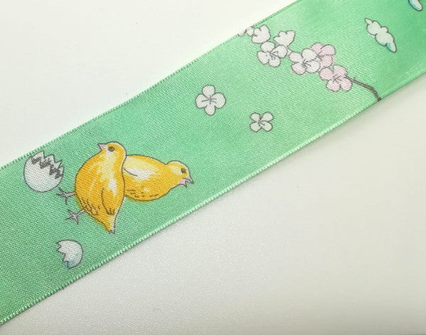 Nastro "Pulcini" Verde chiaro H 40 mm