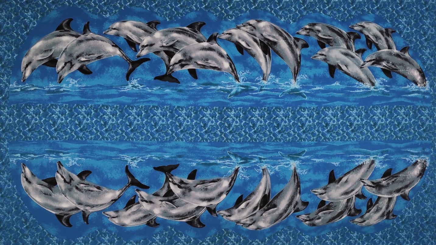 Pannello prestampato per paraspifferi "Delfini"