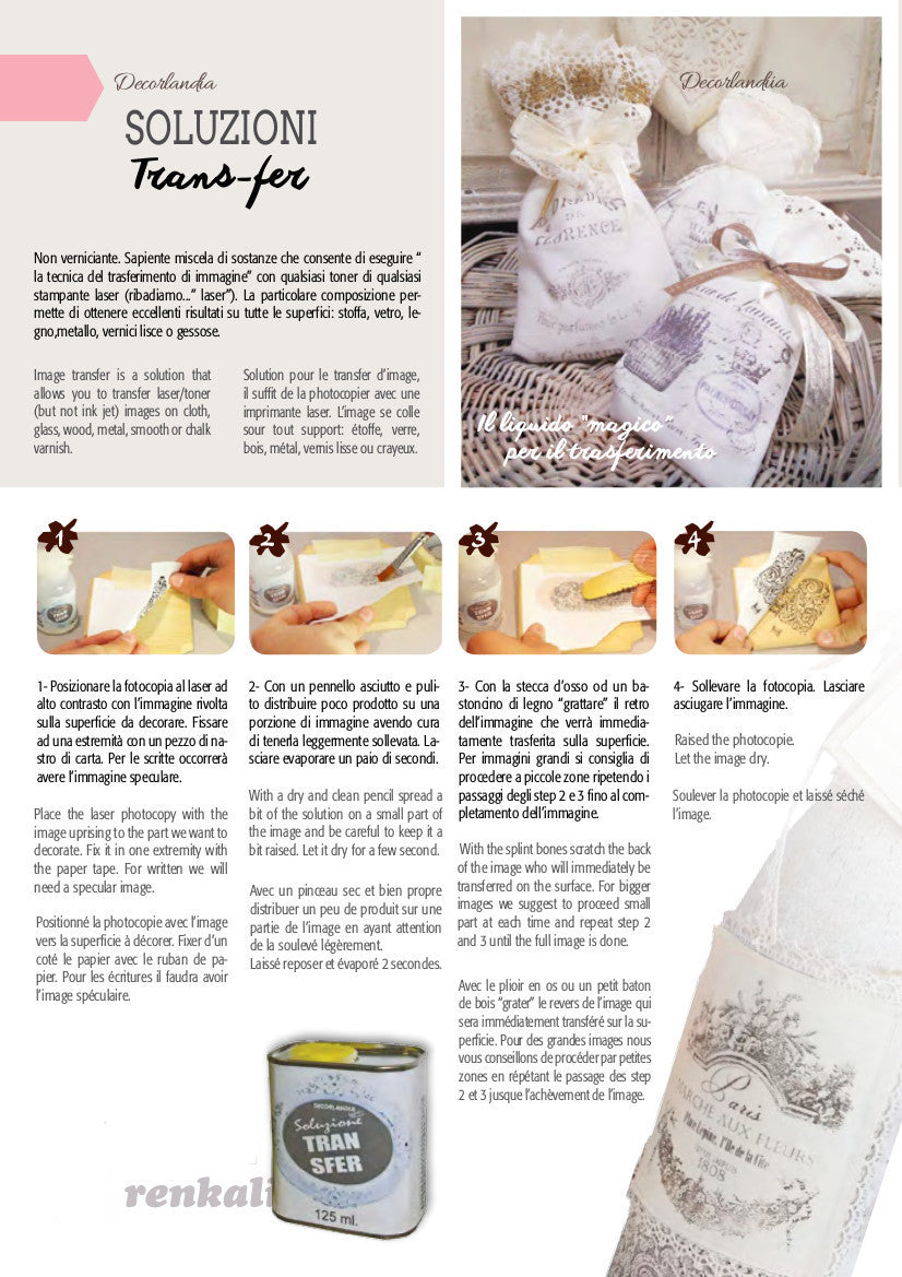Decorlandia Soluzione Transfer - 125 ml - La Bottega delle Idee - Rimini