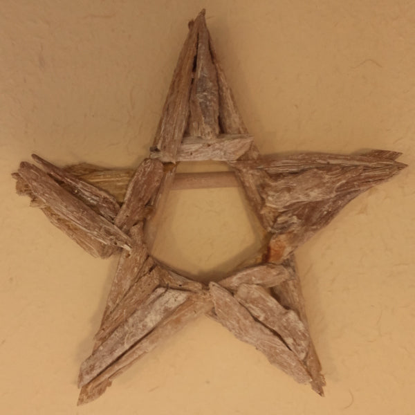 Stella in legno naturale - cm 30 - La Bottega delle Idee - Rimini