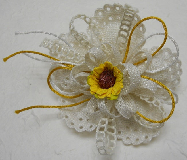 Portaconfetti "Ibisco" - Sabbia (4 pezzi)