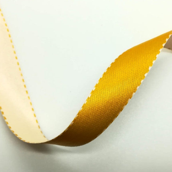 Nastro "Twist" doppio raso Senape - H 15 mm