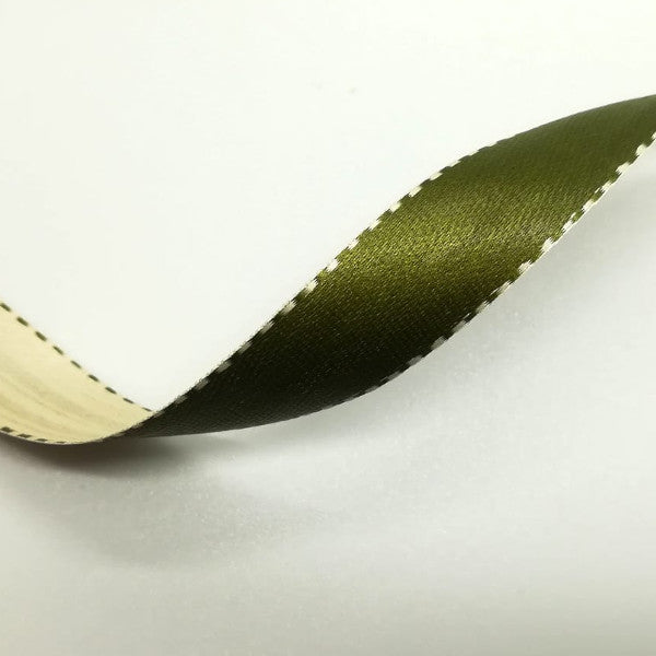Nastro "Twist" doppio raso Verde Marcio - H 15 mm