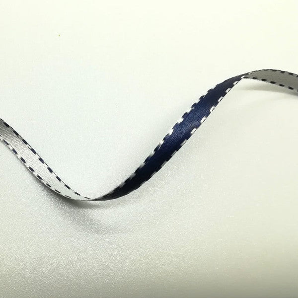 Nastro "Twist" doppio raso Blu Notte - H 04 mm