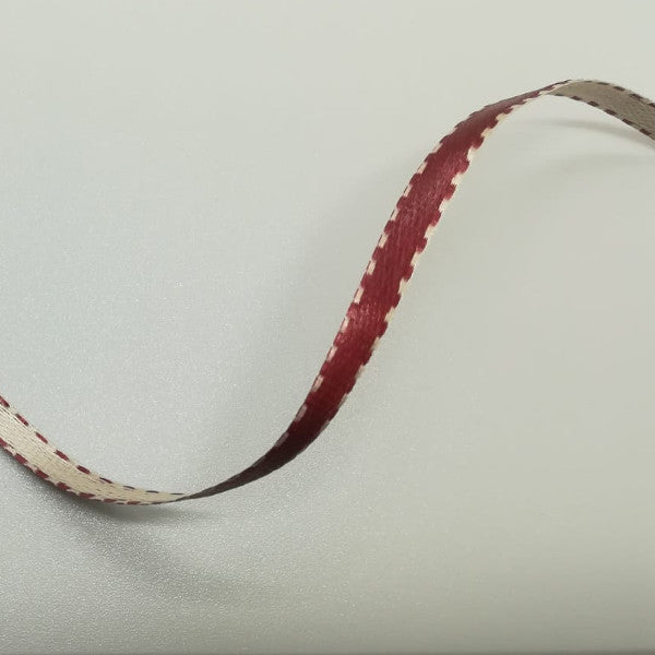 Nastro "Twist" doppio raso Rubino - H 04 mm