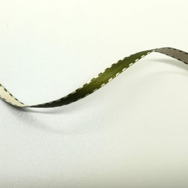 Nastro "Twist" doppio raso Verde Marcio - H 04 mm