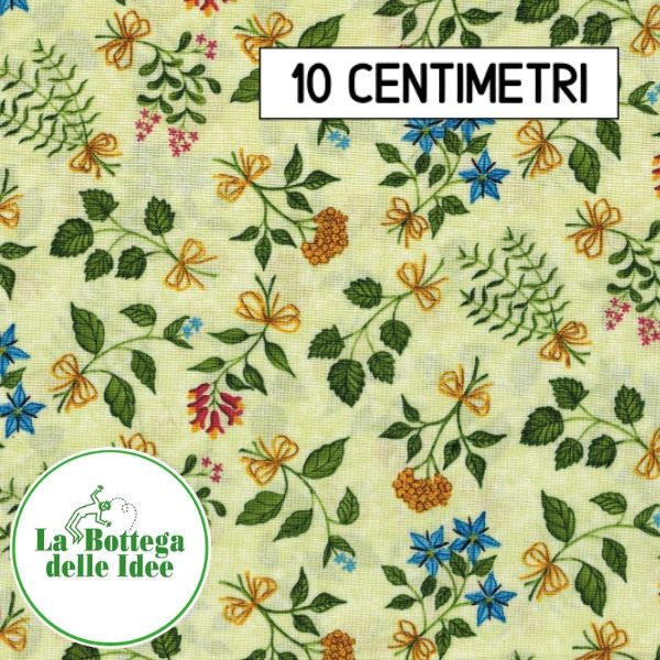 Fantasia Floreale - fondo Verde chiaro (Var. 001)