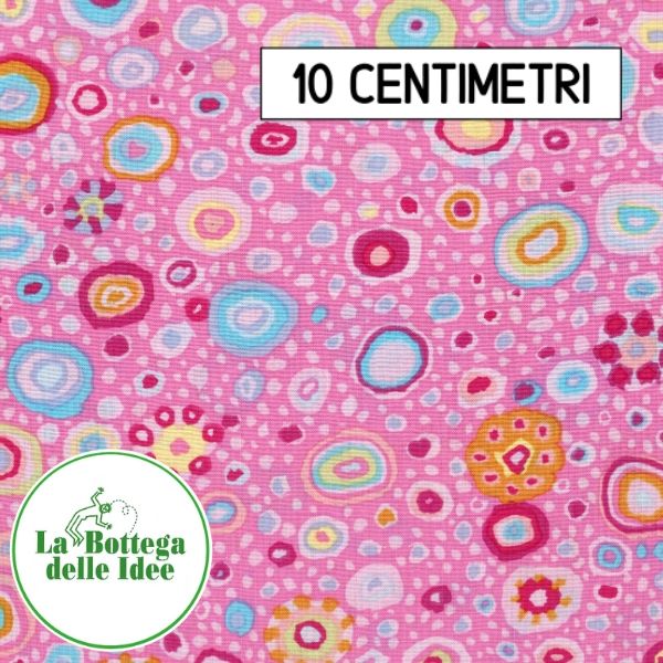 Serie "Summer" Fantasia Roman Glass 1 - fondo Rosa forte (Var. 006)