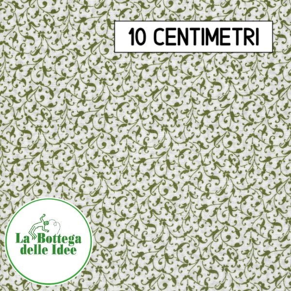 Fantasia Verde Oliva - fondo Bianco (Var. 009)