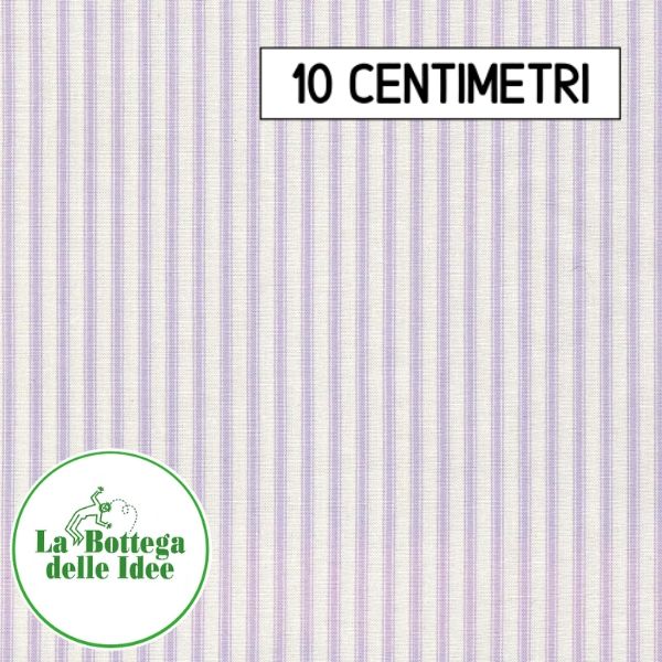 Fantasia Righe Lilla - fondo Bianco (Var. 066)