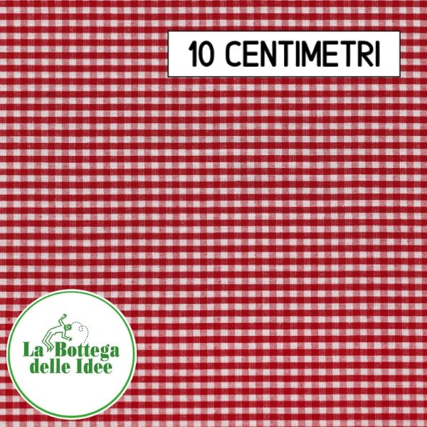 Fantasia Quadretti - Bianco/Rosso (Var. 129)