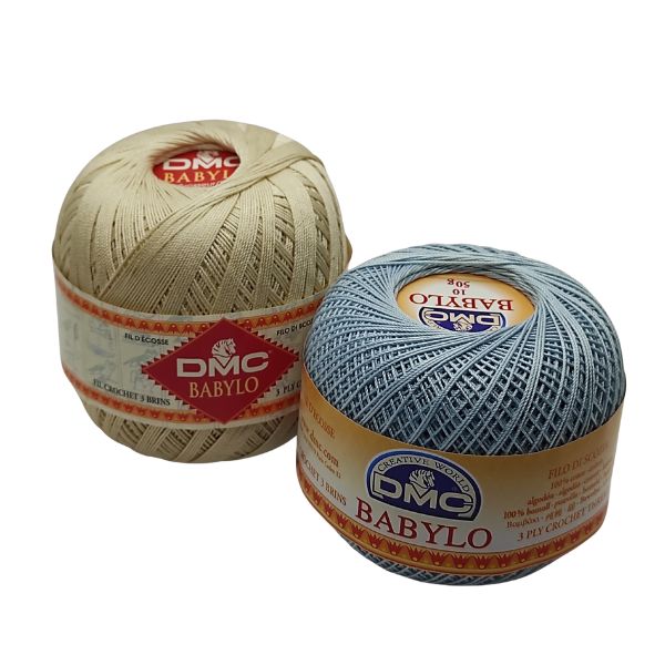 Gomitolo Di Cotone DMC Babylo – 100% Cotone – Misura 10 – Bianco – 533 Metri