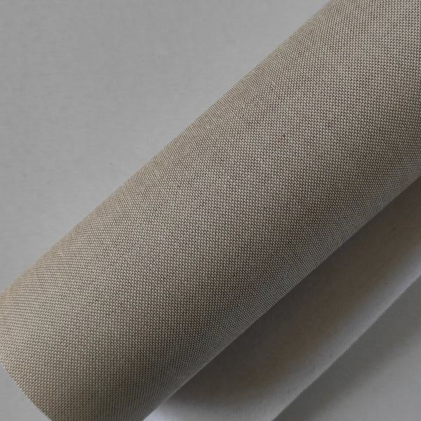 Teletta da legatoria colore ecru naturale. Tono neutro tra beige e grigio chiaro. Finitura naturale.