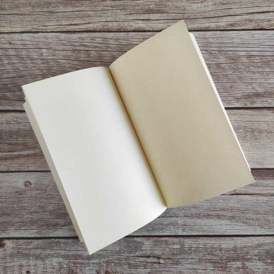Notebook A5 carta riciclata avorio, quaderno per bullet journal e appunti, 192 pagine